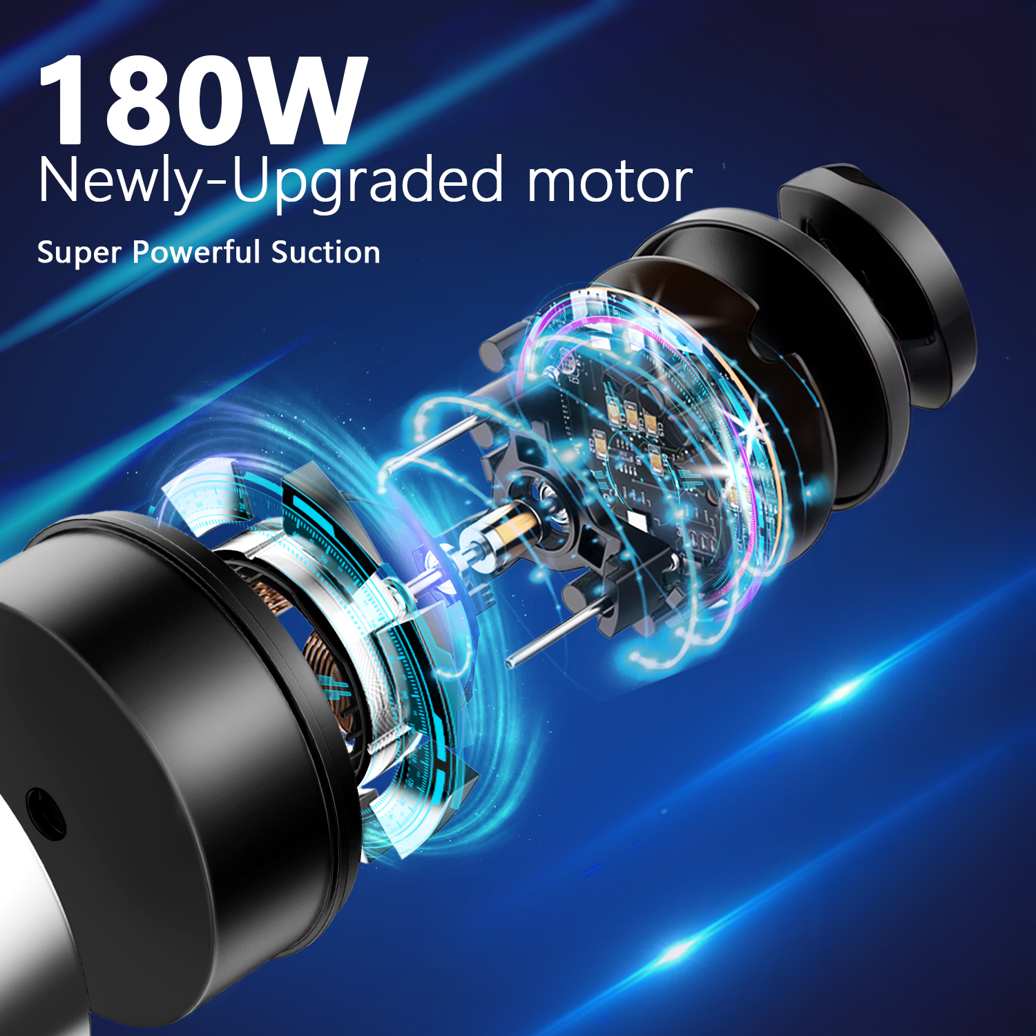 Handheld vacuum cleaner powerful motor, best vacuum 3x more powerful than corded vacuums