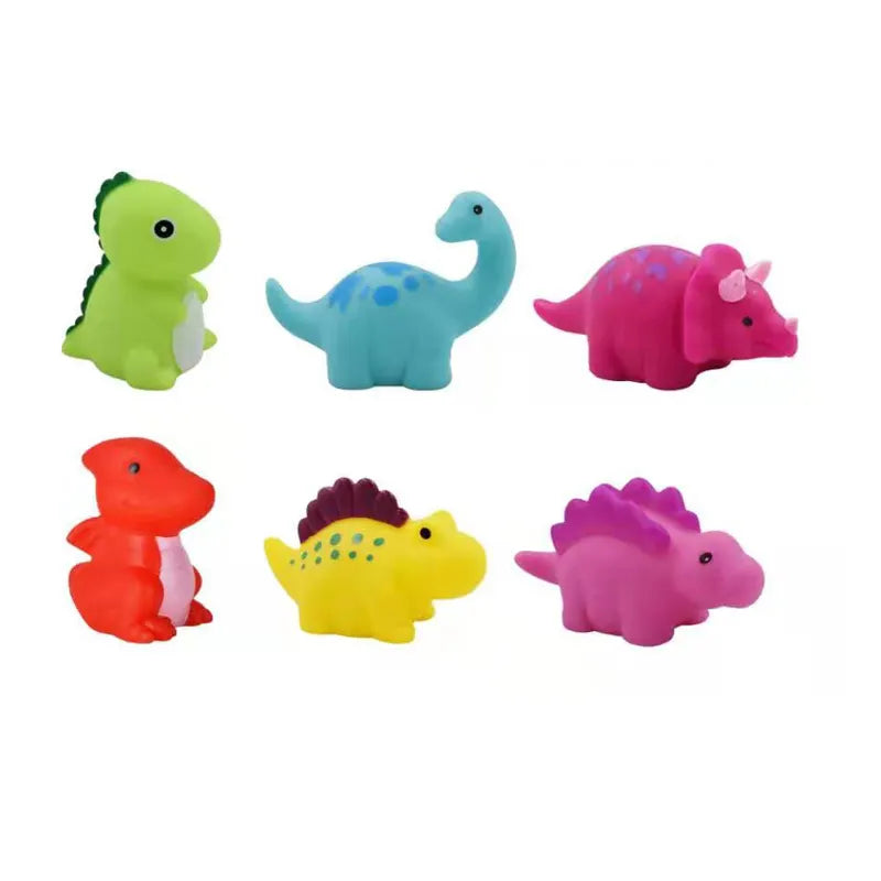 Glowing Dino Pals- Light Up Bath Toys Dinosaur Series 6pc Set. Ages 1+ About Us Kidz