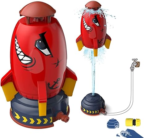 Water Rocket Sprinkler Red About Us Kidz