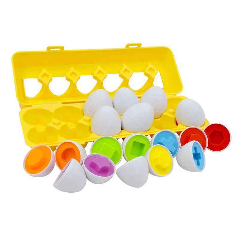 Matching Shapes in Eggs Montessori Puzzle Set About Us Kidz