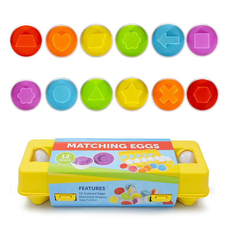 Matching Shapes in Eggs Montessori Puzzle Set About Us Kidz