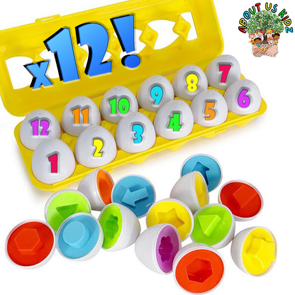 Matching Shapes in Eggs Montessori Puzzle Set About Us Kidz