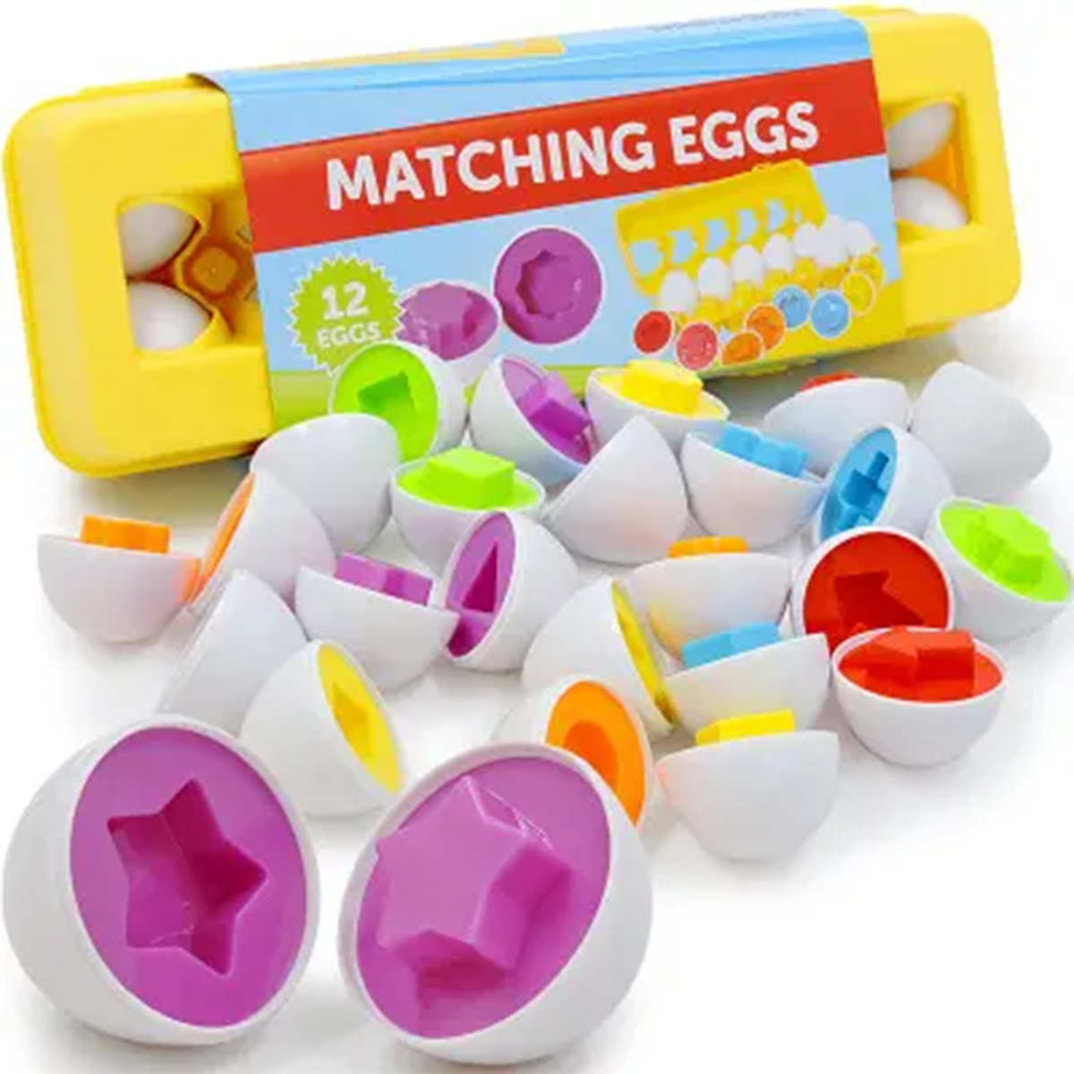 Matching Shapes in Eggs Montessori Puzzle Set About Us Kidz