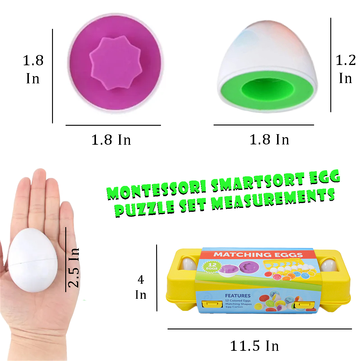 Matching Shapes in Eggs Montessori Puzzle Set About Us Kidz